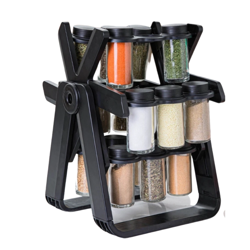 RACK CONDIMENTERO ESPECIERO GIRATORIO COCINA 18 PCS
