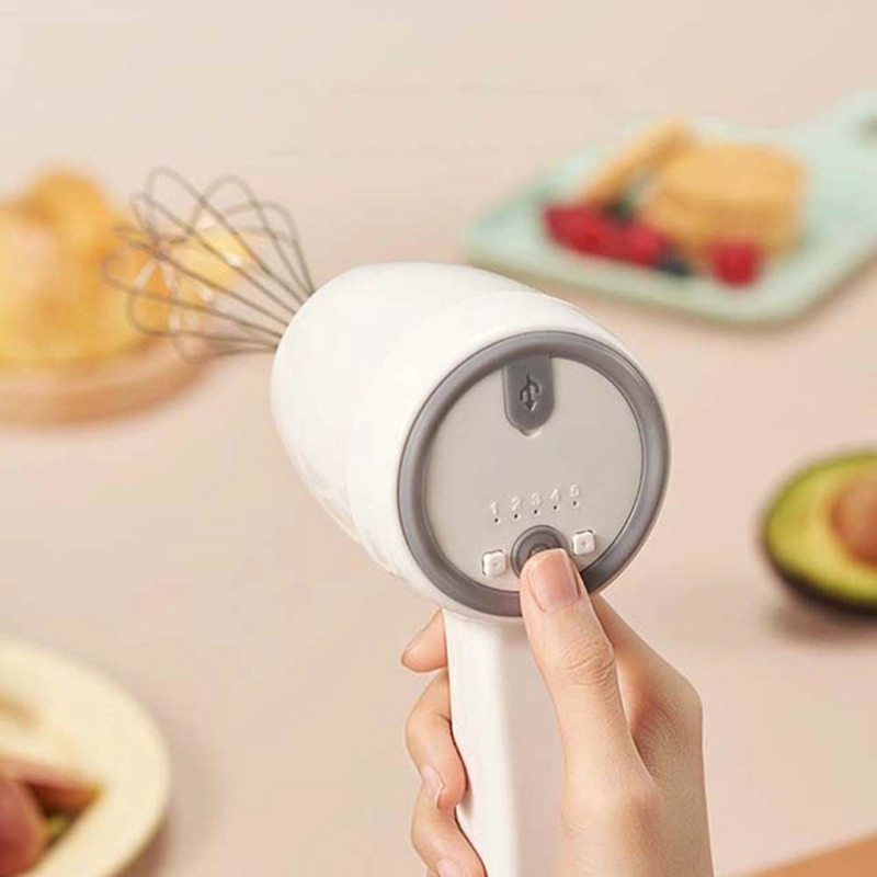 BATIDORA DE MANO ELECTRICA INALAMBRICA RECARGABLE LIGERA - 6