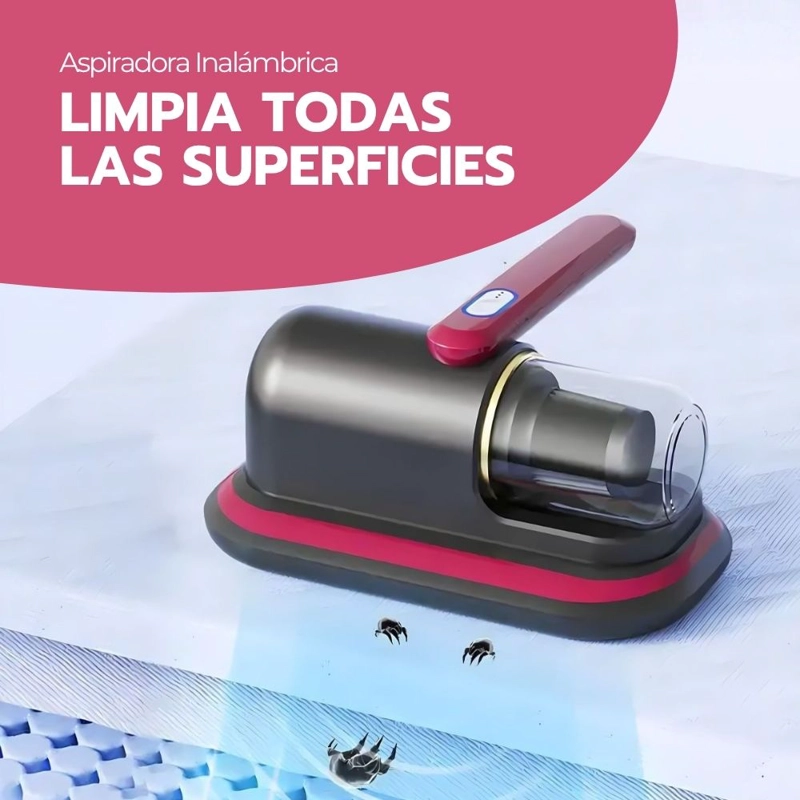 ASPIRADORA INALAMBRICA ELIMINADORA DE ACAROS AL VACIO - 9