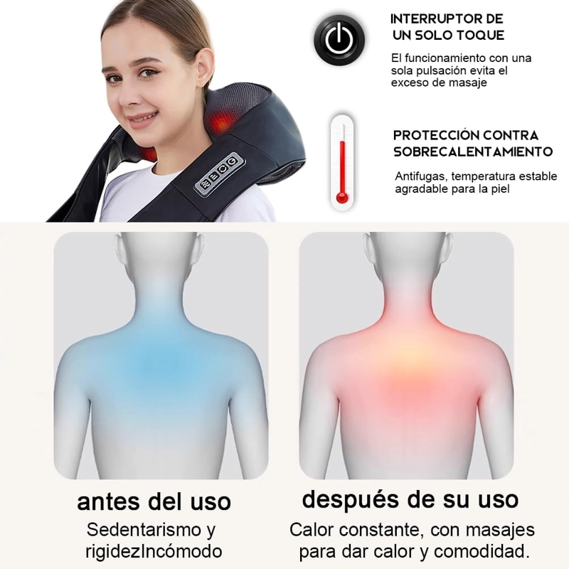 MASAJEADOR PROFESIONAL DE ESPALDA HOMBRO CUELLO RELAJACION - 4