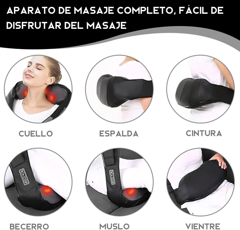 MASAJEADOR PROFESIONAL DE ESPALDA HOMBRO CUELLO RELAJACION - 6