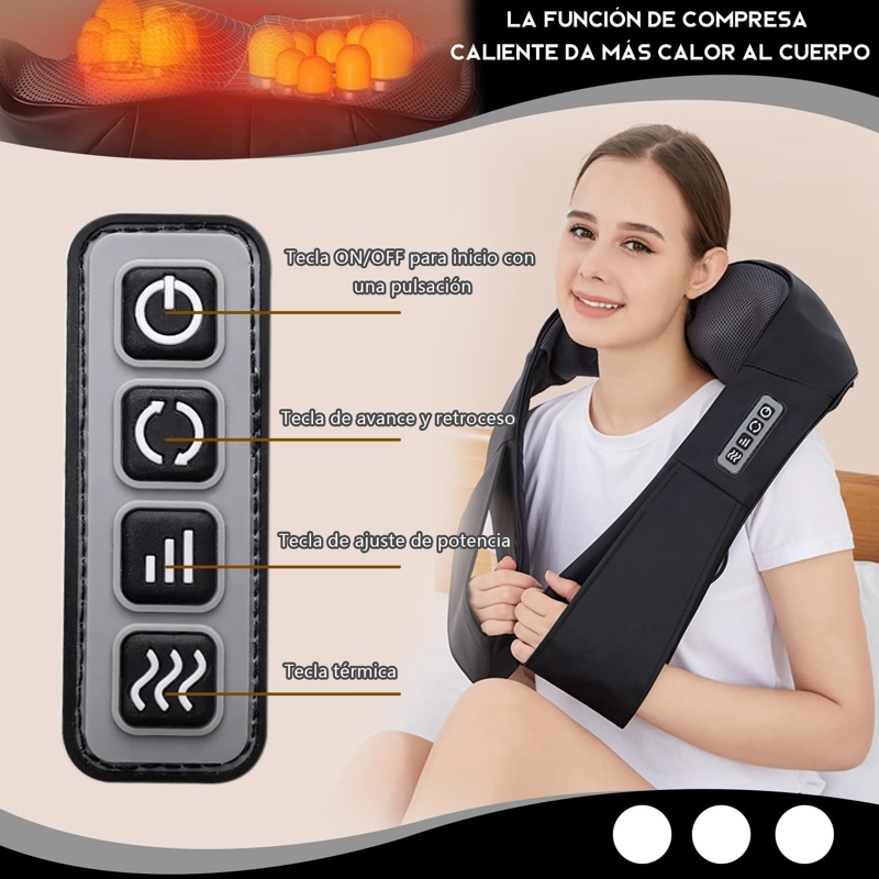 MASAJEADOR PROFESIONAL DE ESPALDA HOMBRO CUELLO RELAJACION - 7