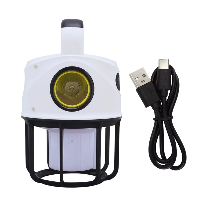 LAMPARA CAMPING DUAL LED RECARGABLE CON POWER BANK - 3