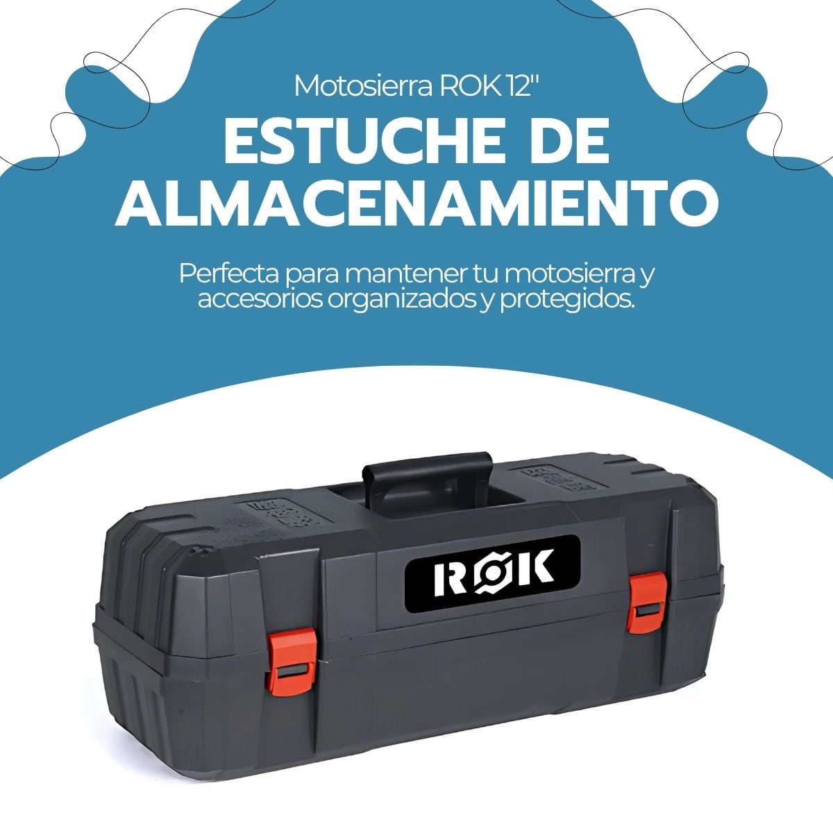 MOTOSIERRA ELE CTRICA ROK 12' 900W 21V 2 BATERIAS LITIO - 9