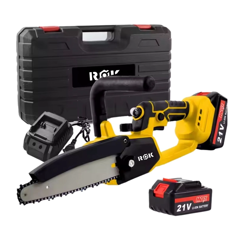 MOTOSIERRA INALAMBRICA ROK 8' 21V + 2 BATERIAS Y CADENA - 1