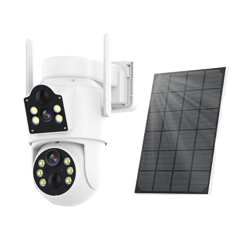 CAMARA SOLAR 360° IP66 VISION NOCTURNA HD 128GB WIFI - 2
