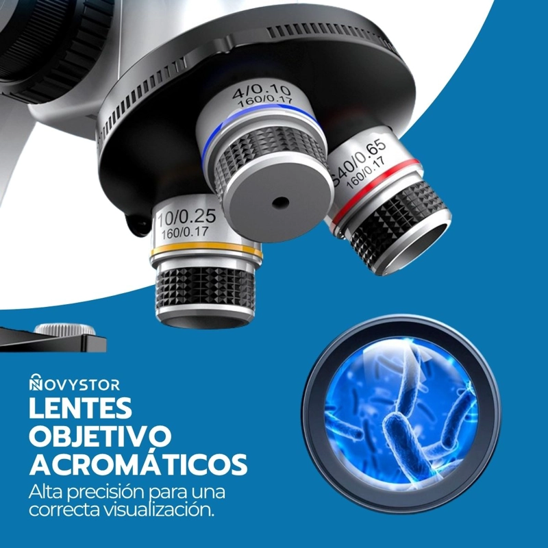 MICROSCOPIO PROFESIONAL 16000X CON ACCESORIOS Y MUESTRAS - 9