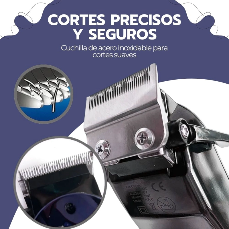 KIT MAQUINA CORTADORA DE PELO PROFESIONAL PARA MASCOTAS - 5