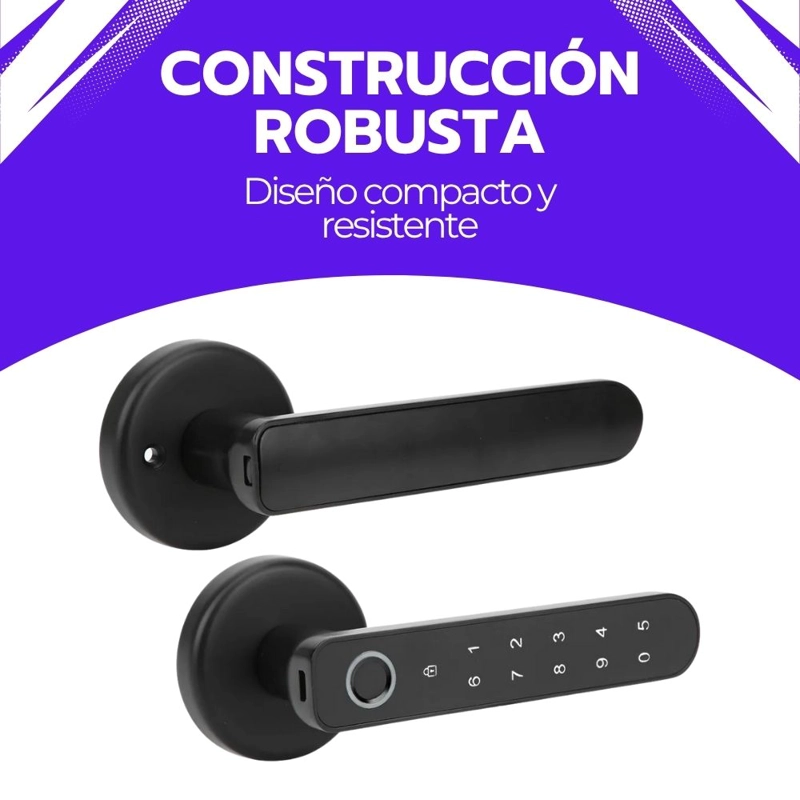 CERRADURA INTELIGENTE DIGITAL HUELLA BLUETOOTH Y CONTRASEÑA - 8
