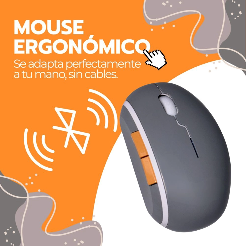 KIT TECLADO Y MOUSE INALAMBRICO NUME RICO BLUETOOTH USB - 6