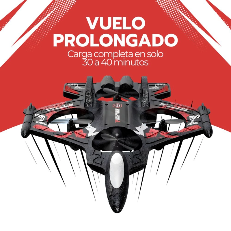 JUGUETE DRONE AVION ESPUMA PLANEADOR CONTROL REMOTO BATERIA - 6