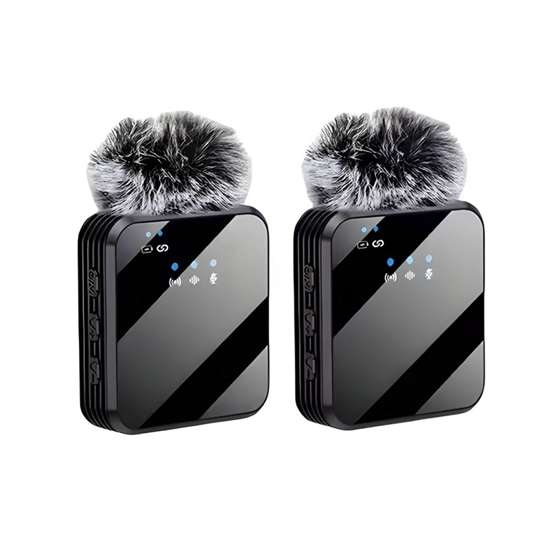 MICROFONO DOBLE INALAMBRICO CON RECEPTOR 3 EN 1 UNIVERSAL - 2