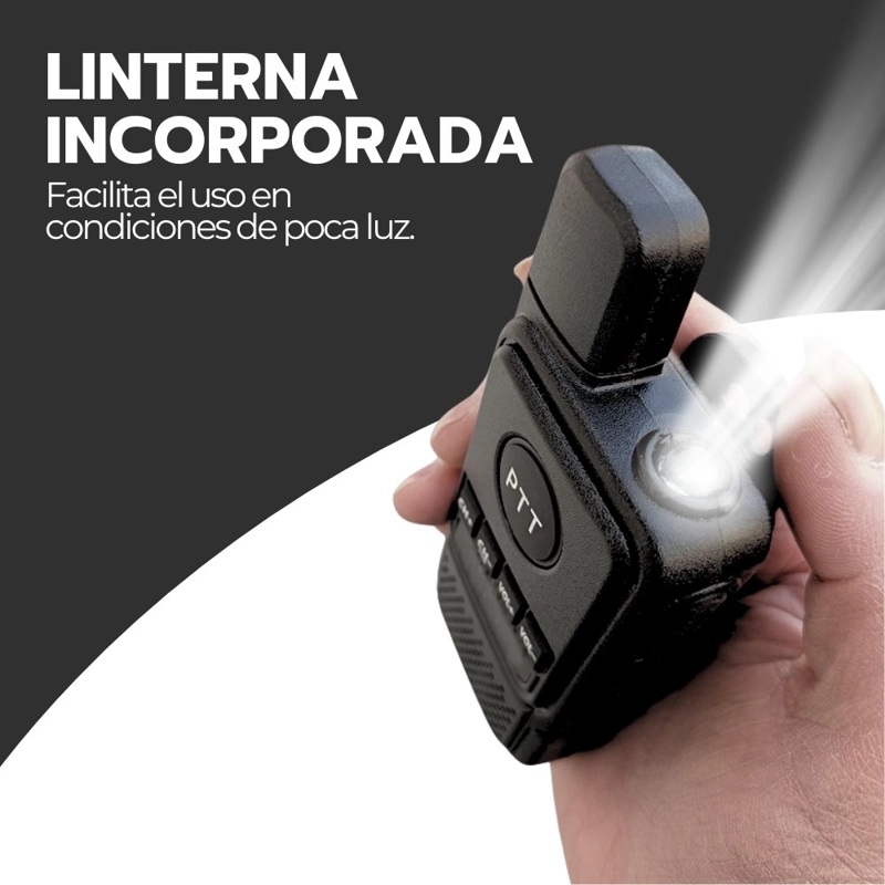 WALKIE TALKIE PROFESIONAL FM RECARGABLE CON AURICULARES - 7