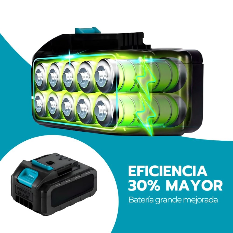 BATERIA ION LITIO RECARGABLE 2000MAH 88V PARA HERRAMIENTAS - 6