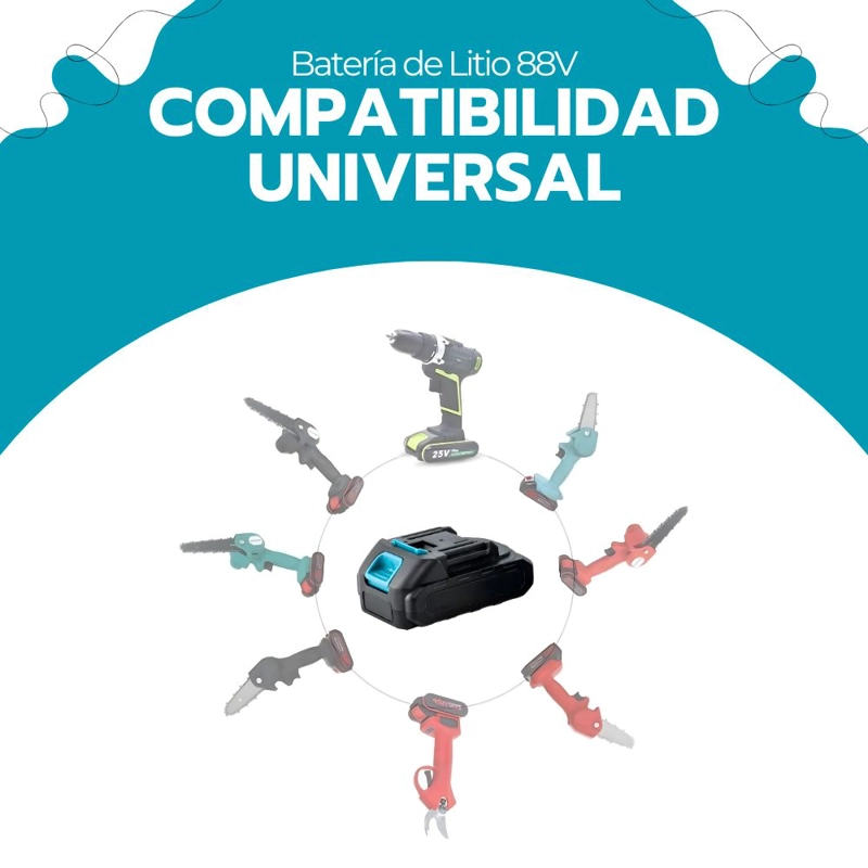 BATERIA RECARGABLE 48V 1500MAH ION LITIO PARA HERRAMIENTAS - 7