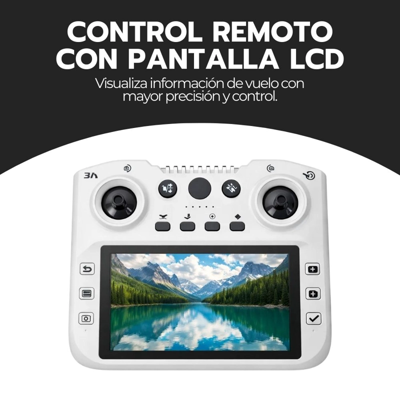 DRONE BRUSHLESS CON CAMARA, CONTROL LCD Y GIRO 360° - 6