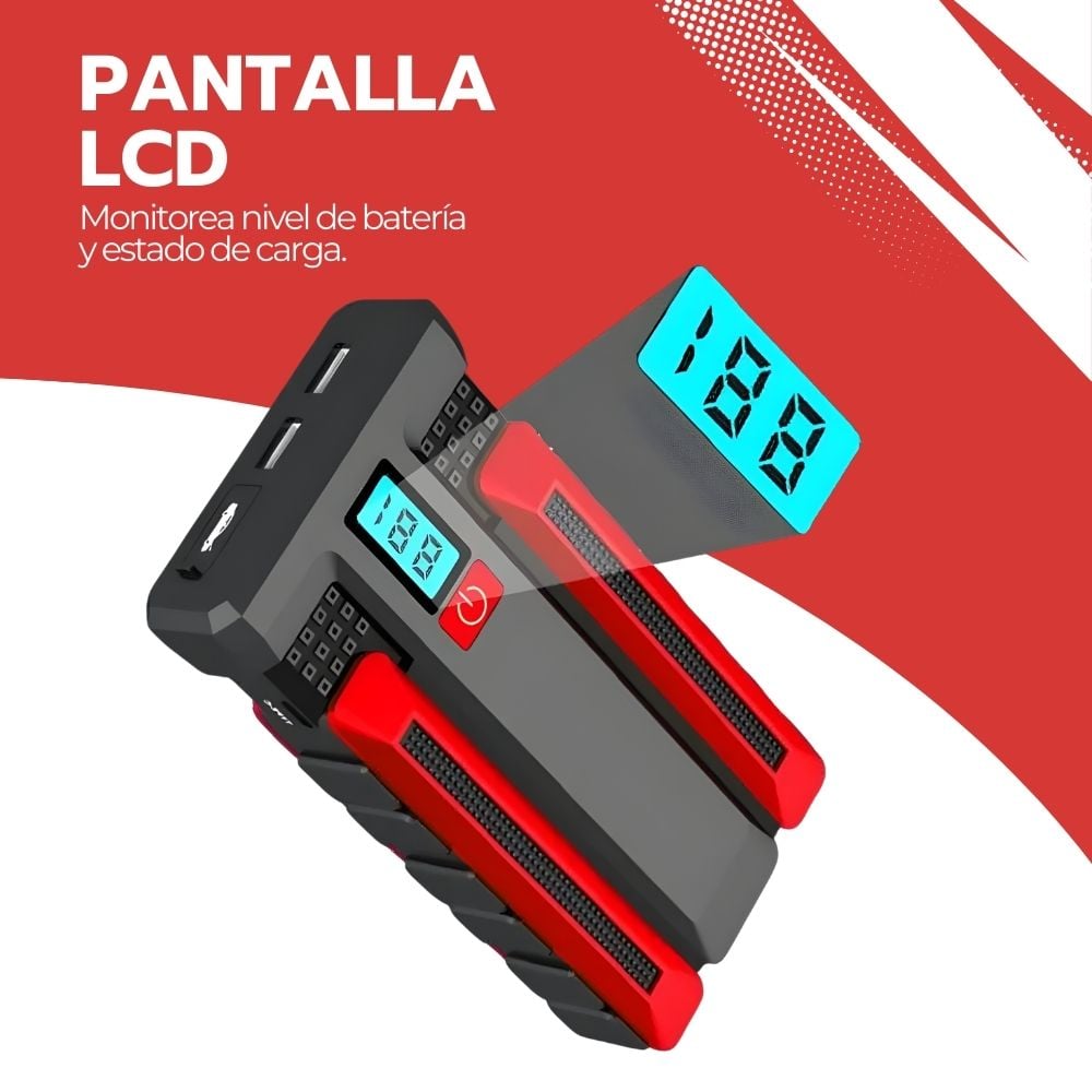 PARTIDOR BATERIA AUTO ARRANCADOR DE EMERGENCIA AUTOS 12V - 5