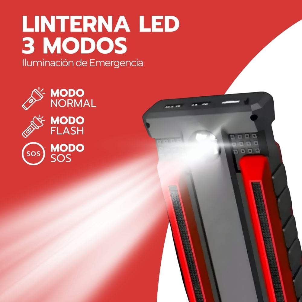 PARTIDOR BATERIA AUTO ARRANCADOR DE EMERGENCIA AUTOS 12V - 6
