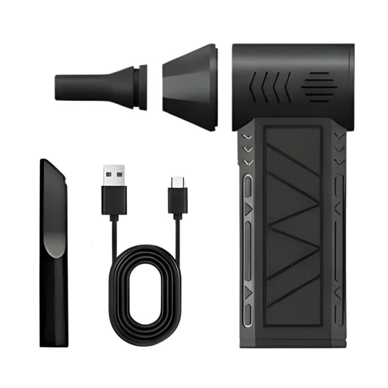 ASPIRADOR SOPLADOR DE AIRE INALAMBRICO DE 130000 RPM NEGRO - 2