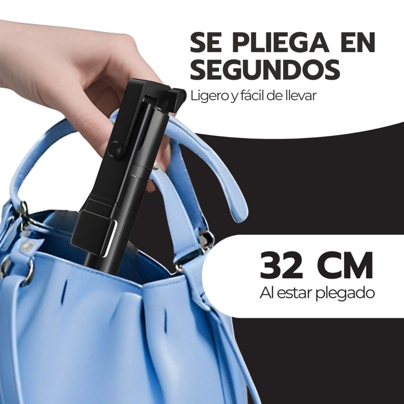TRIPODE SUPER LARGO PALO SELFIE 170CM BLUETOOTH FOTO REMOTO - 7