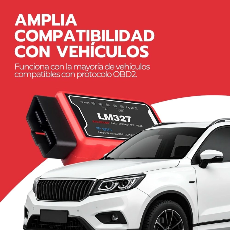 ESCANER AUTOMOTRIZ OBD2 WIFI ELM327 DIAGNOSTICO AUTO - 9