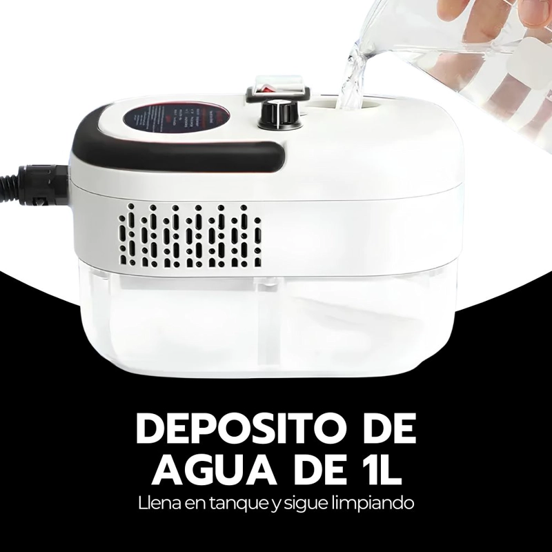 LIMPIADOR VAPOR 2500W ALTA PRESION COCINA BAÑO AUTO - 6