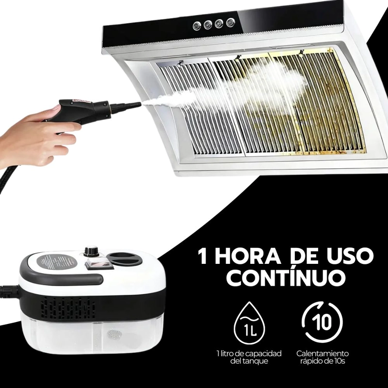LIMPIADOR VAPOR 2500W ALTA PRESION COCINA BAÑO AUTO - 7