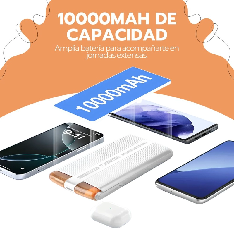 POWER BANK 10000MAH CARGA RAPIDA 20W USB-C - 7