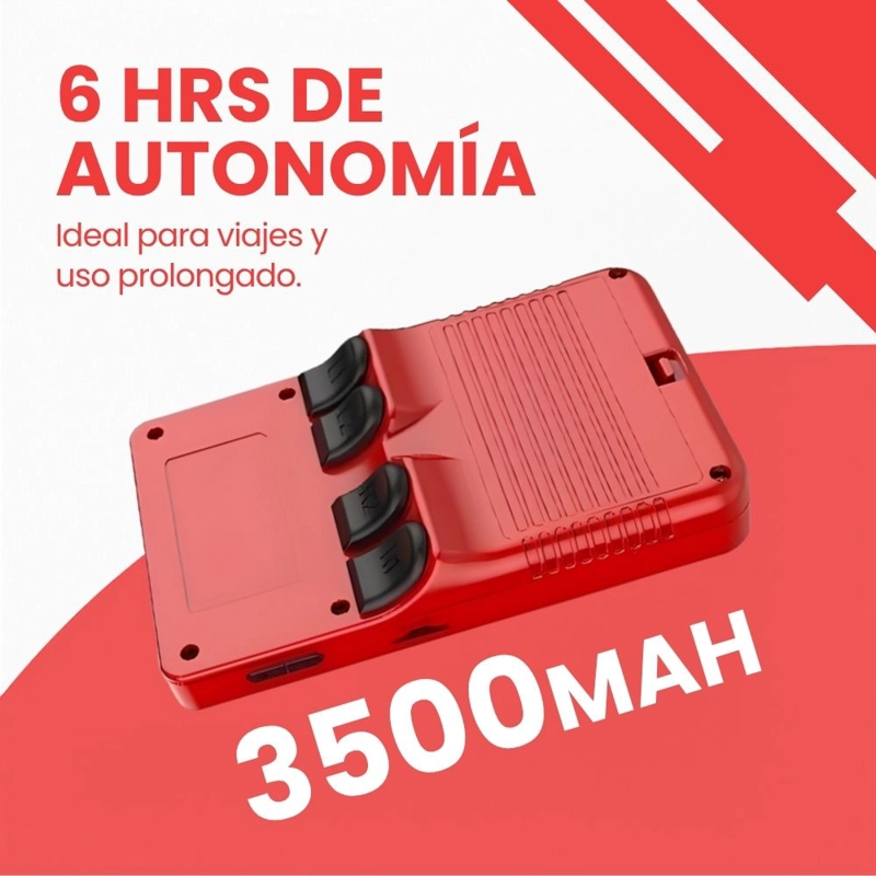 CONSOLA RETRO PORTATIL R36S 64GB WIFI +10000 JUEGOS ROJO - 5