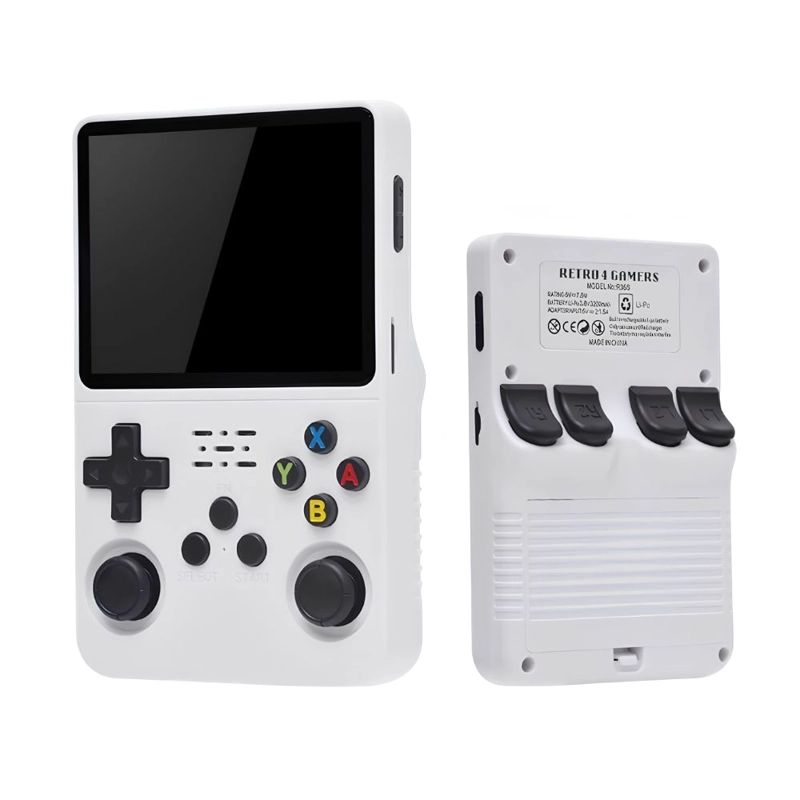 CONSOLA RETRO PORTATIL R36S 64GB WIFI +10000 JUEGOS BLANCO - 2