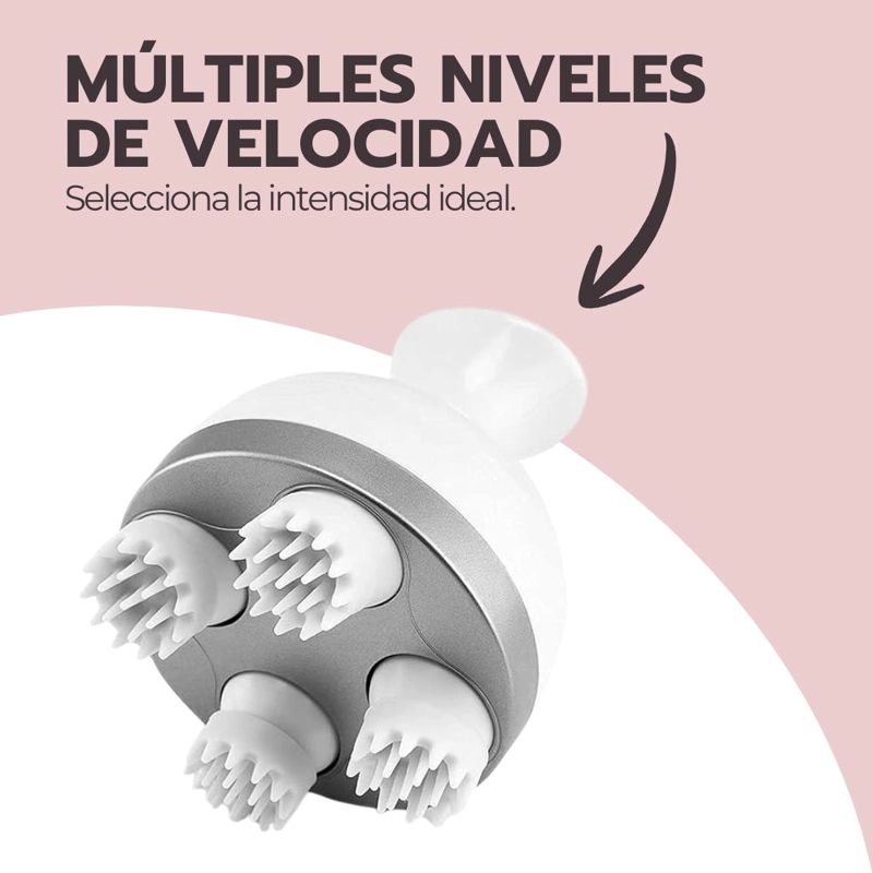 MASAJEADOR CABEZA ELE CTRICO INALAMBRICO MASAJES BLANCO - 6