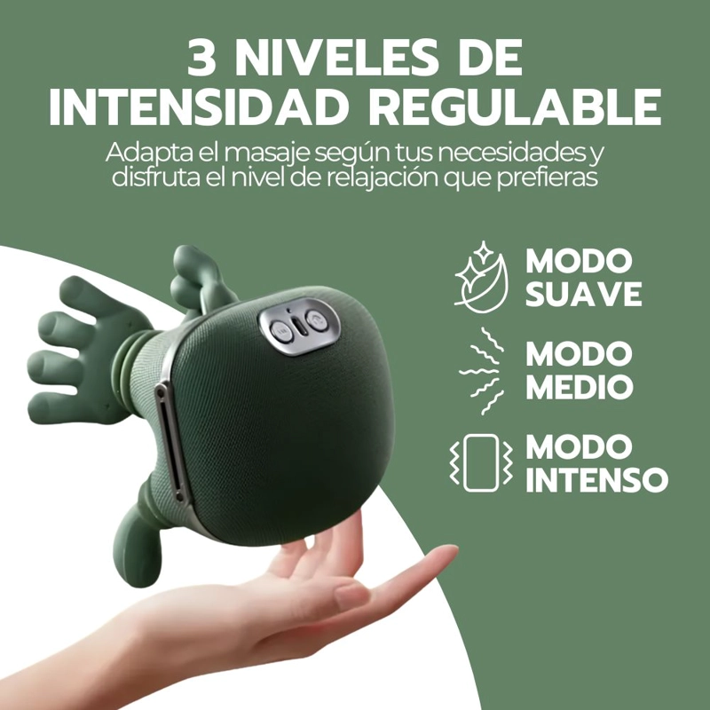 MASAJEADOR CUELLO Y HOMBROS SHIATSU CON CALOR RECARGABLE - 9