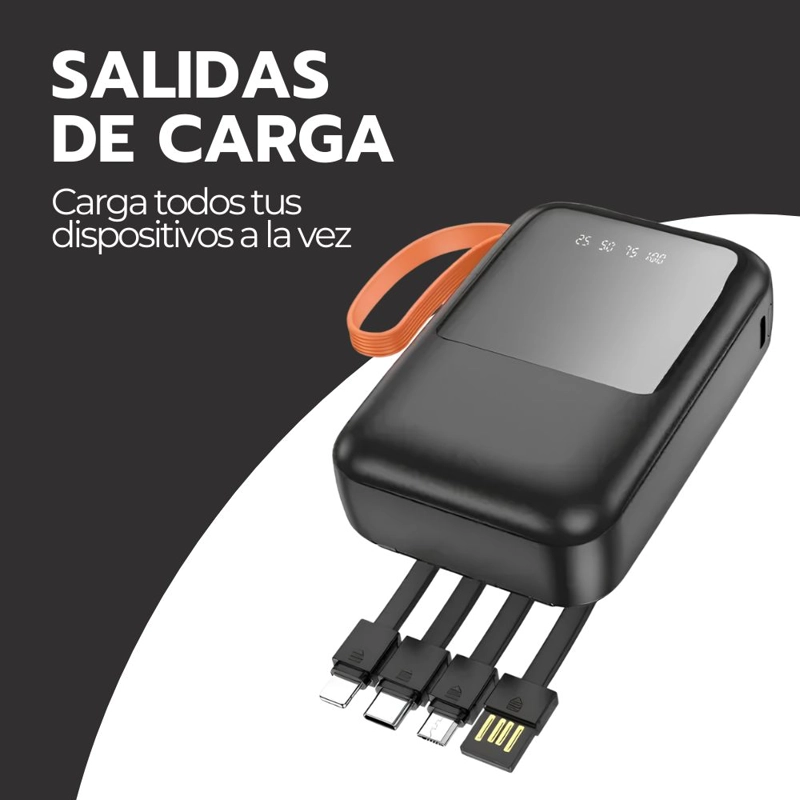 POWER BANK R47 10000MAH CARGA RAPIDA LED PANTALLA - 6