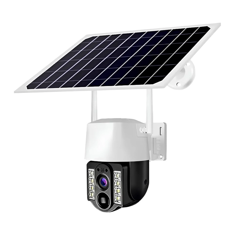 CAMARA SEGURIDAD SOLAR WIFI EXTERIOR 5MP IP66 VISION NOCTURNA 360 DETECCION MOVIMIENTO APP FULL HD - 1