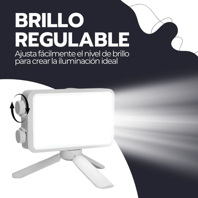 LUZ LED PORTATIL 40W RECARGABLE FOTOGRAFIA VIDEO STREAMING REGULABLE TEMPERATURA COLOR BICOLOR 11 - 7