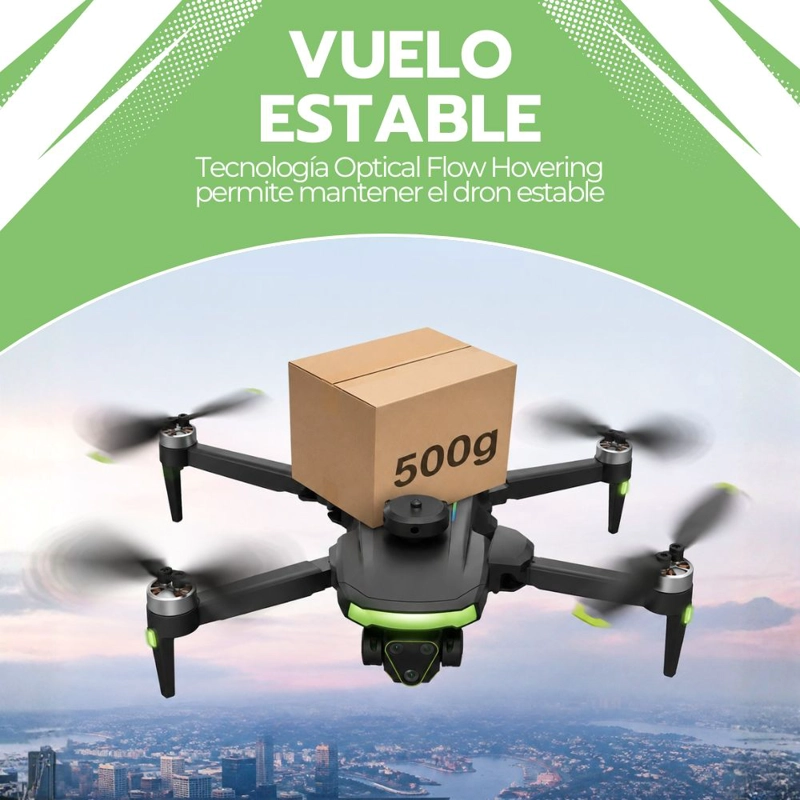 DRON PLEGABLE CAMARA 4K BRUSHLESS EVITACION OBSTACULOS 360° CONTROL REMOTO 10X ZOOM - 7