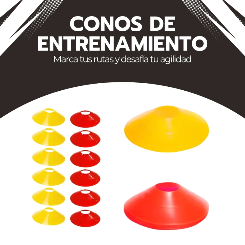 KIT ENTRENAMIENTO AGILIDAD ESCALERA CONOS CUERDA FUTBOL VELOCIDAD 55CM AMARILLO NOVYSTOR - 8