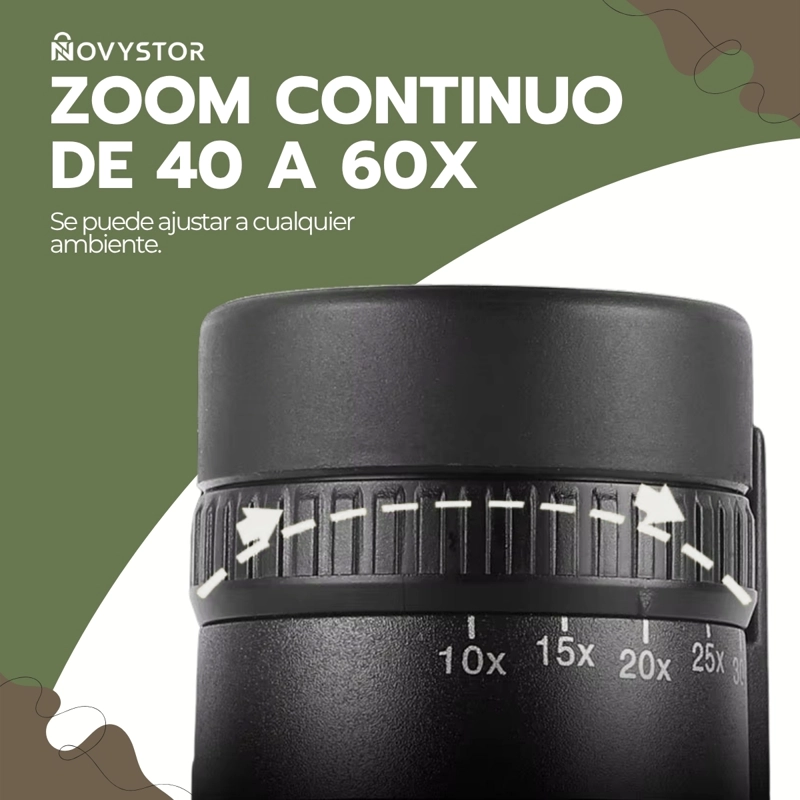 TELESCOPIO MONOCULAR 40X60, TELESCOPIO PORTATIL DE ALTA DEFINICION - 6