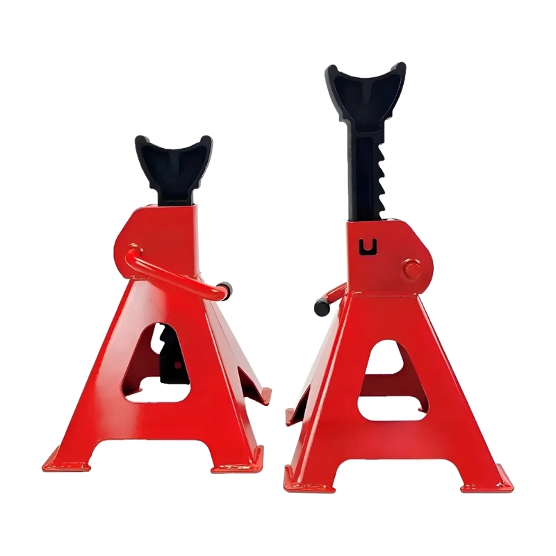 SET 2 CABALLETES MECANICOS 3 TONELADAS BANQUILLO PARA AUTO AJUSTABLE 28.5 A 42 CM ACERO REFORZADO - 2