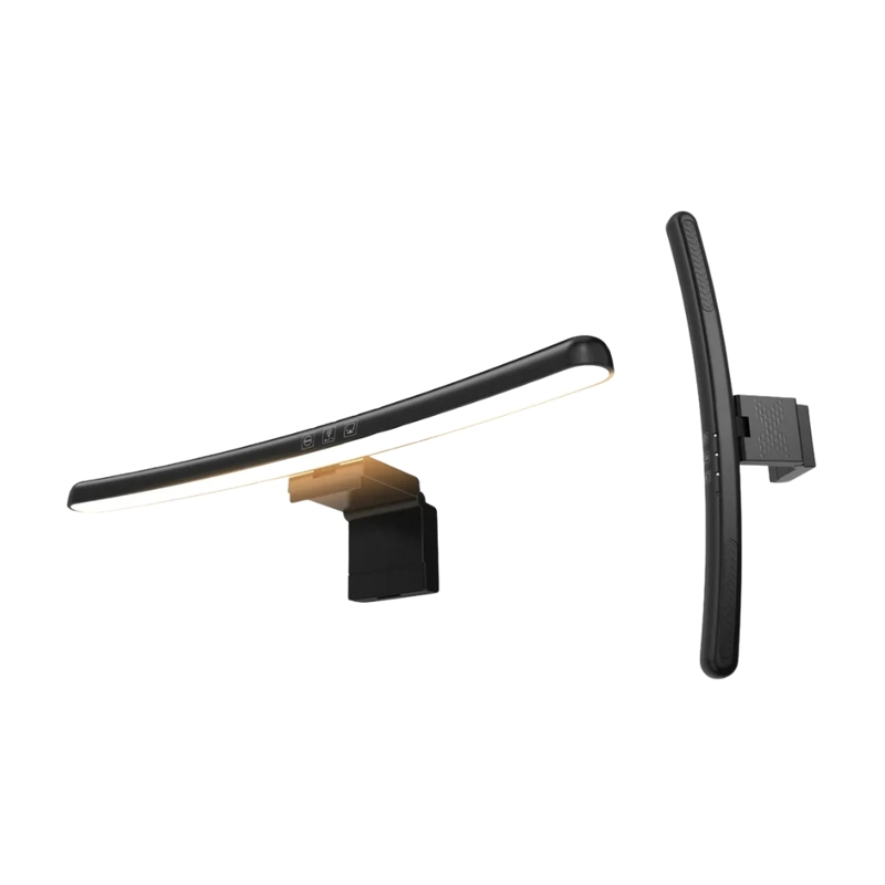 BARRA LUZ LED MONITOR CURVO REGULABLE 3 TEMPERATURAS COLOR USB-C 43CM NEGRO TB-301SG NOVYSTOR - 2