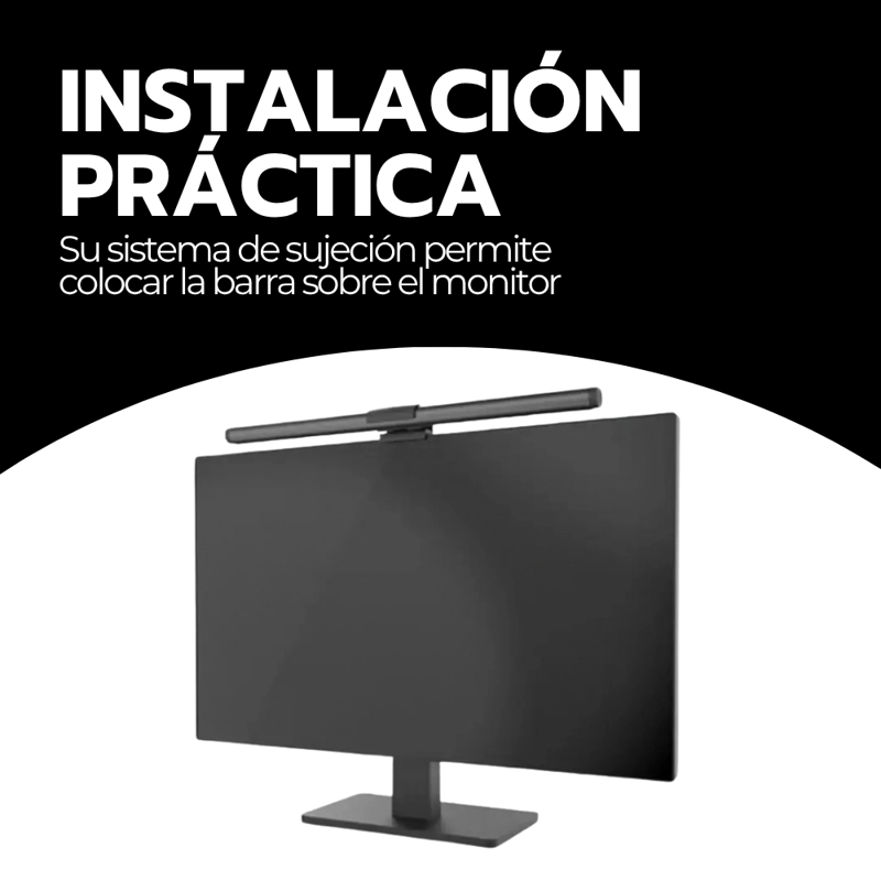 BARRA LUZ LED RGB MONITOR LAMPARA ESCRITORIO PORTATILES - 8