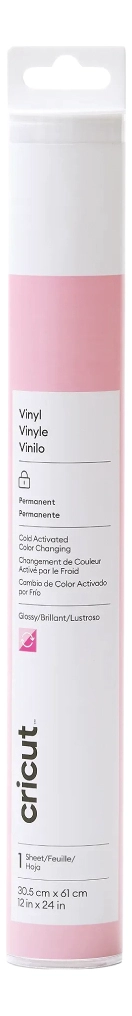 VINILO PERMANENTE CAMBIO FRIO 12 X 24 CRICUT - 1