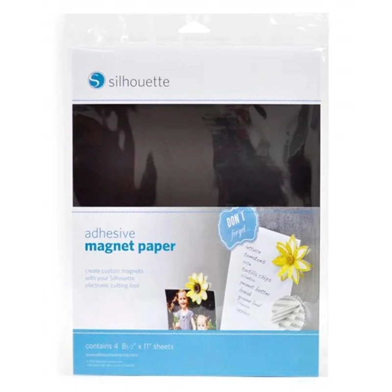 PAPEL MAGNE TICO ADHESIVO MULTICOLOR SILHOUETTE - 1