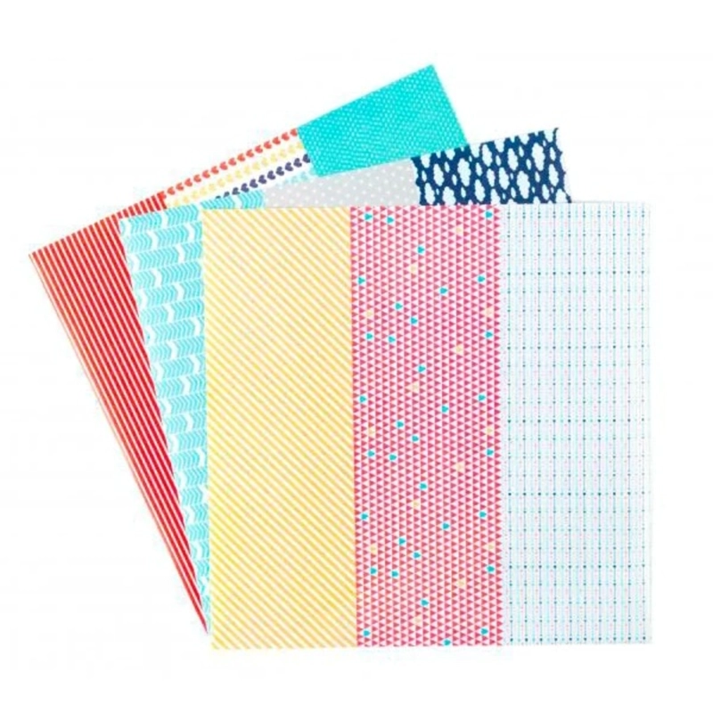 HOJAS WASHI MULTICOLOR SILHOUETTE - 2