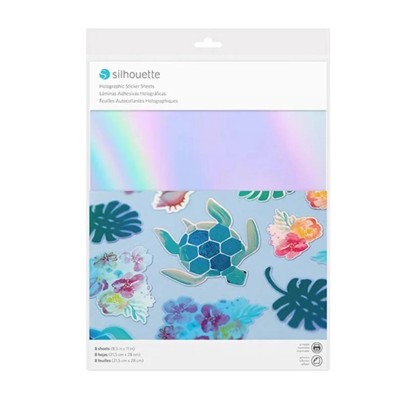 PAPEL ADH. IMPRIMIBLE HOLOGRAFICO 8 IN CARTA SILHOUETTE - 1