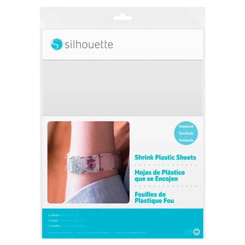 PLASTICO TERMORRETRACTIL IMPRIMIBLE TRANSPARENTE SILHOUETTE - 1