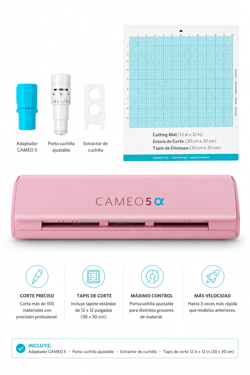 PLOTTER DE CORTE CAMEO 5 ALPHA ROSADA SILHOUETTE - 6