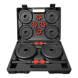 MALETÍN SET DISCOS DE FIERRO 15 KG | Negro - 1