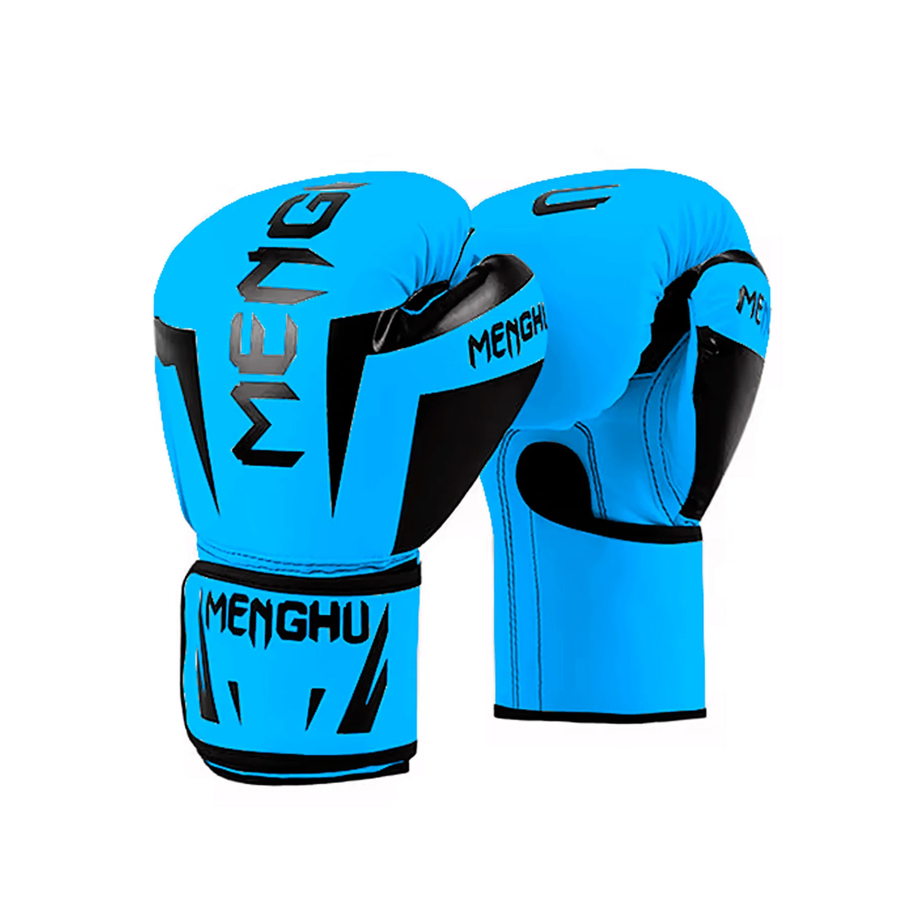GUANTES DE BOX MENGHU 14 ONZ TIGRE SERIES AZUL - 1