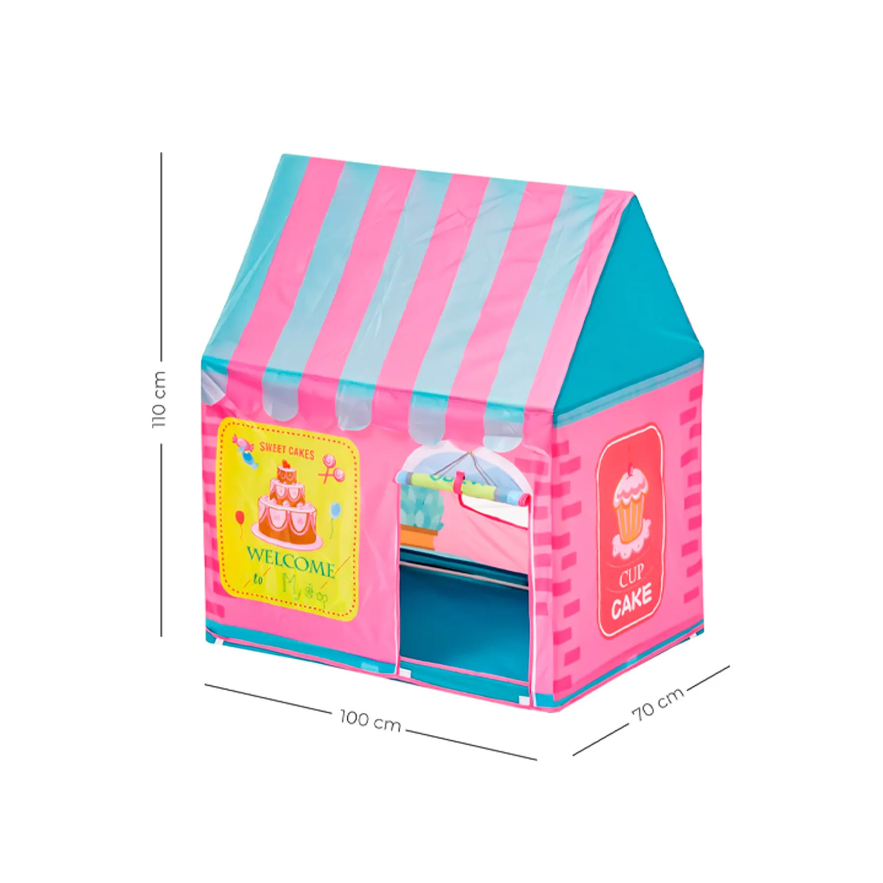 CARPA INFANTIL CASA POSTRE DULCES ROSADA RE5106P - 4
